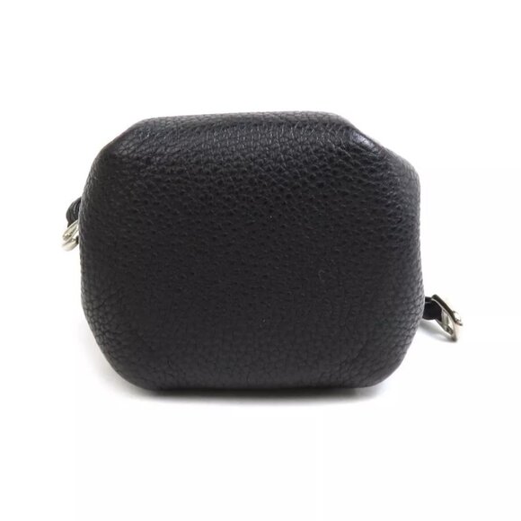 HERMES Vespa Pouch Multicase Black Leather/Silvertone - Picture 4 of 8